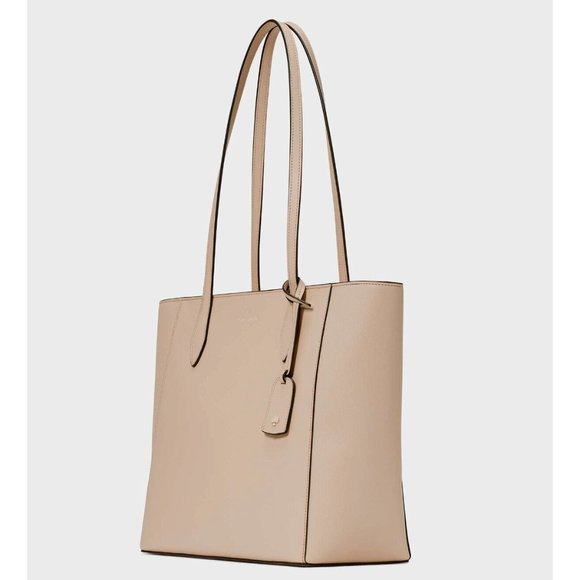 New Kate Dana Saffiano Tote Warm Beige - Picture 3 of 5